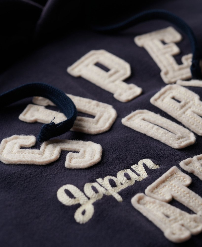 bluza z kapturem vintage athletic w kolorze eclipse navy