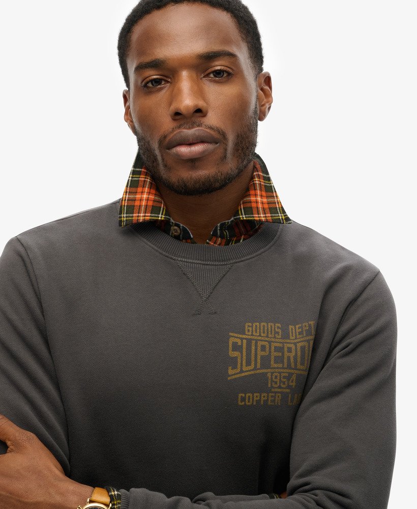 bluza robocza copper label z okrągłym dekoltem w kolorze spranej czerni