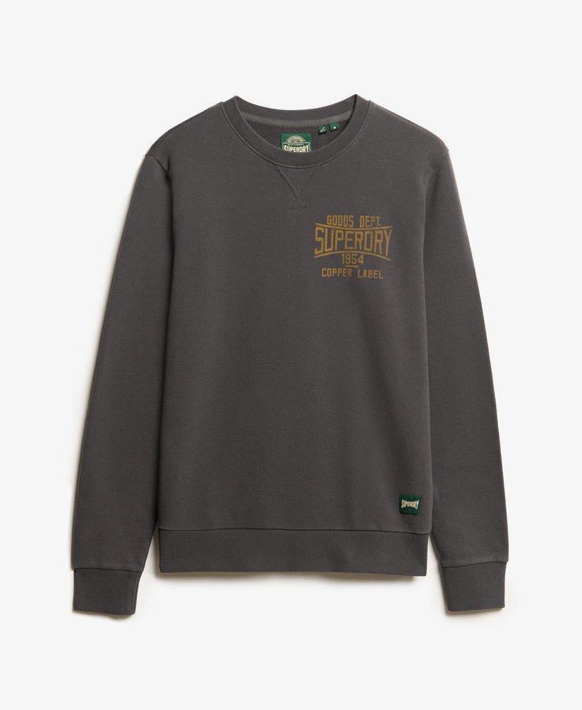 bluza robocza copper label z okrągłym dekoltem w kolorze spranej czerni