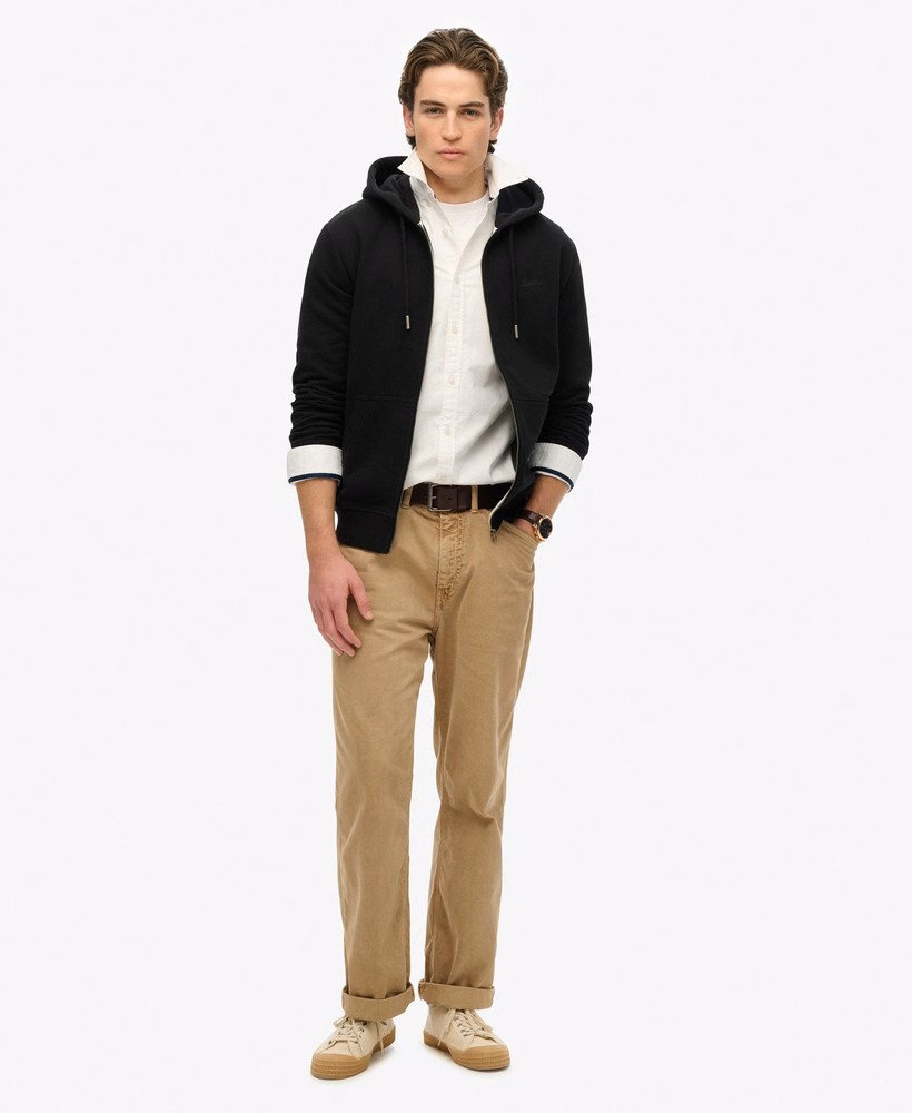Bluza z kapturem Essential Logo Half Brushed zapinana na zamek