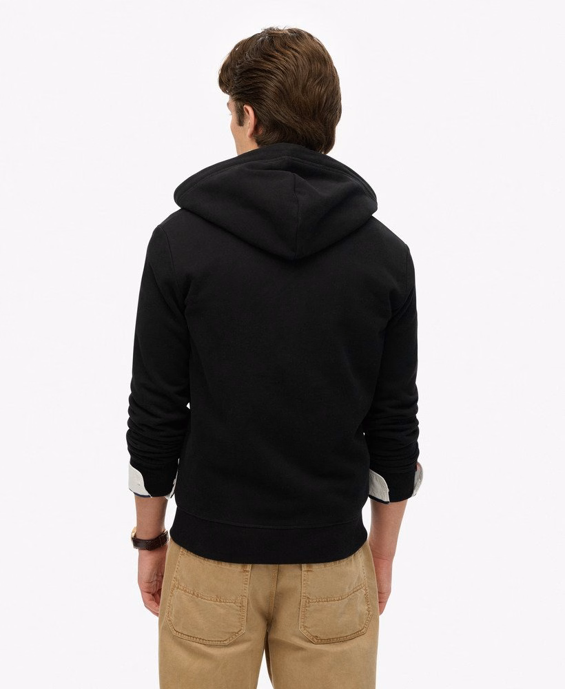 Bluza z kapturem Essential Logo Half Brushed zapinana na zamek