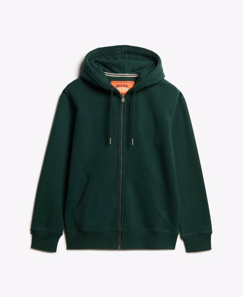 Bluza z kapturem Essential Logo Half Brushed zapinana na zamek