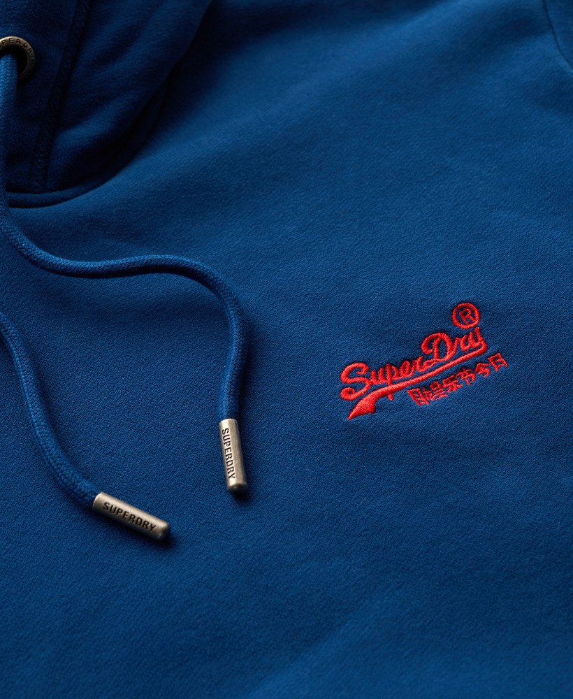 bluza z kapturem essential logo w kolorze pilot mid blue