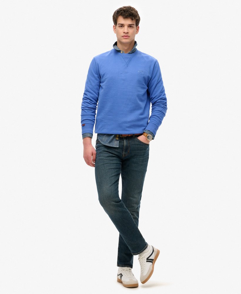 bluza essential logo crew w kolorze chambray blue