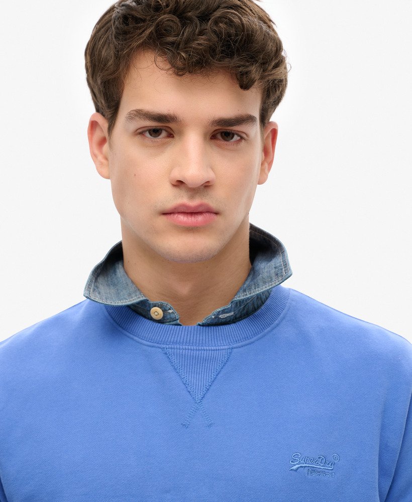 bluza essential logo crew w kolorze chambray blue