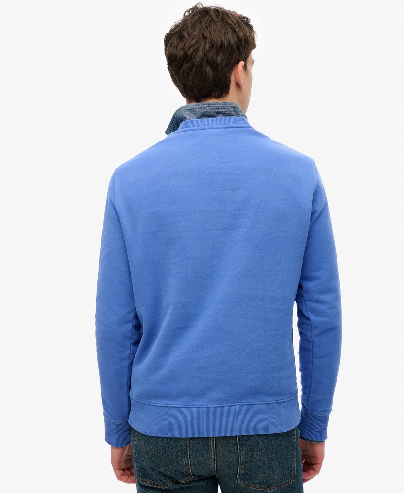 bluza essential logo crew w kolorze chambray blue