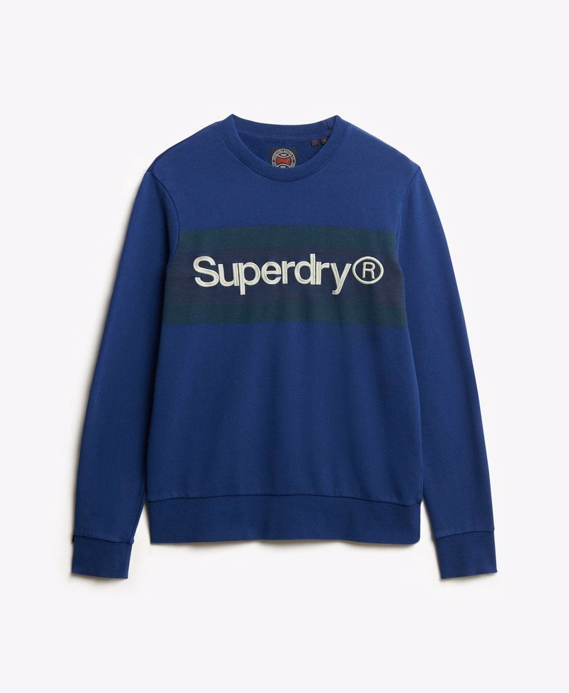 Bluza z nadrukiem Core Logo Stripe Relaxed Crew