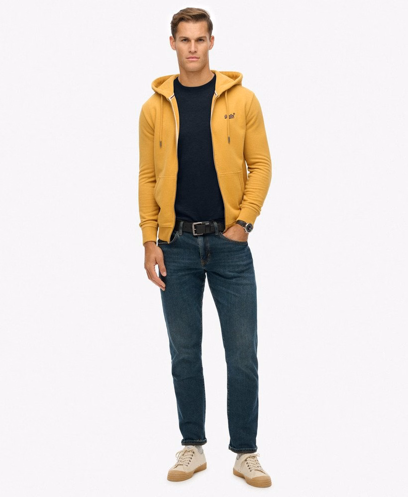 Bluza z kapturem Essential Logo Half Brushed zapinana na zamek