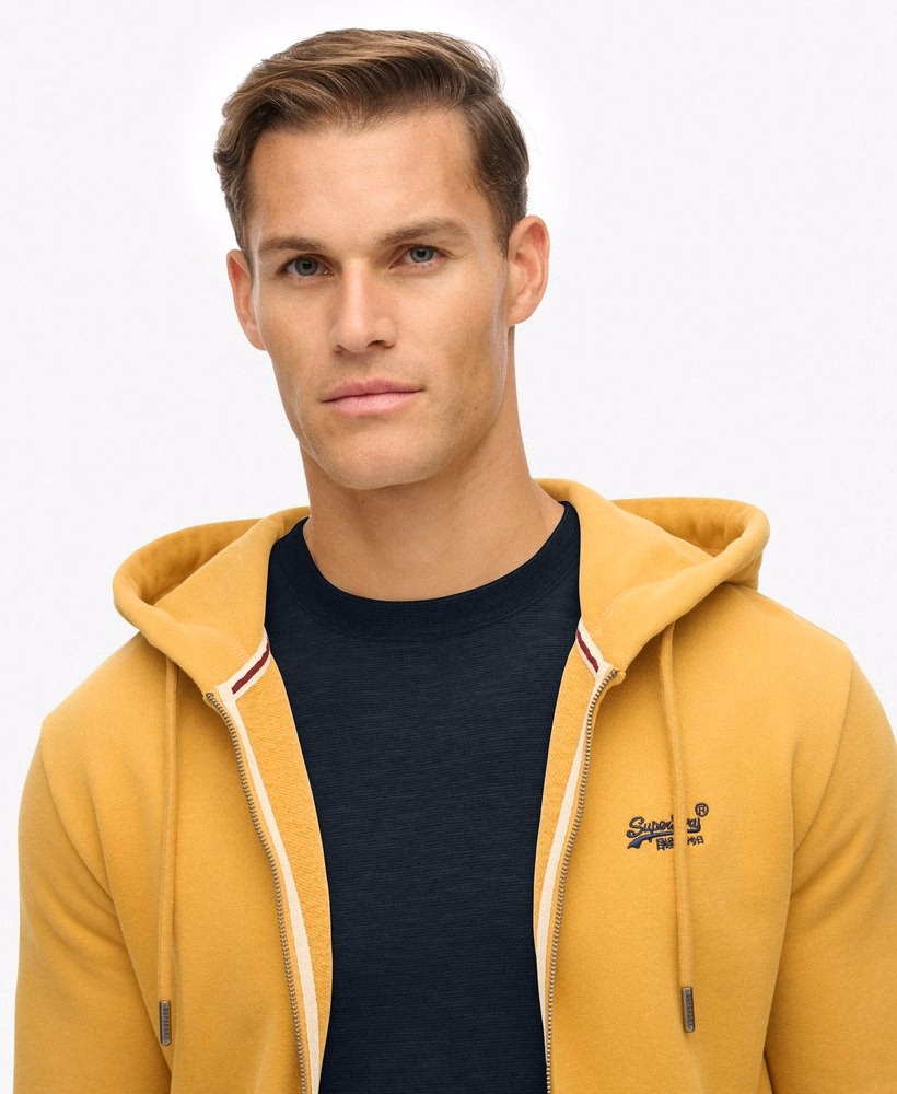 Bluza z kapturem Essential Logo Half Brushed zapinana na zamek