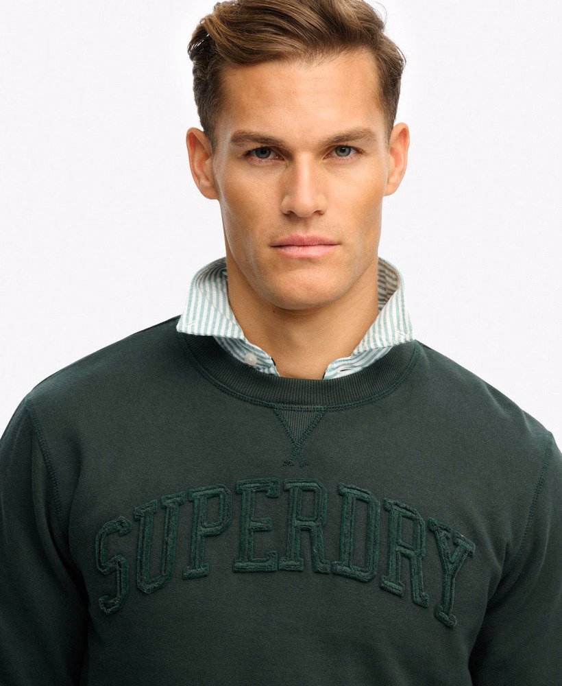 Bluza sportowa w stylu vintage z okrągłym dekoltem