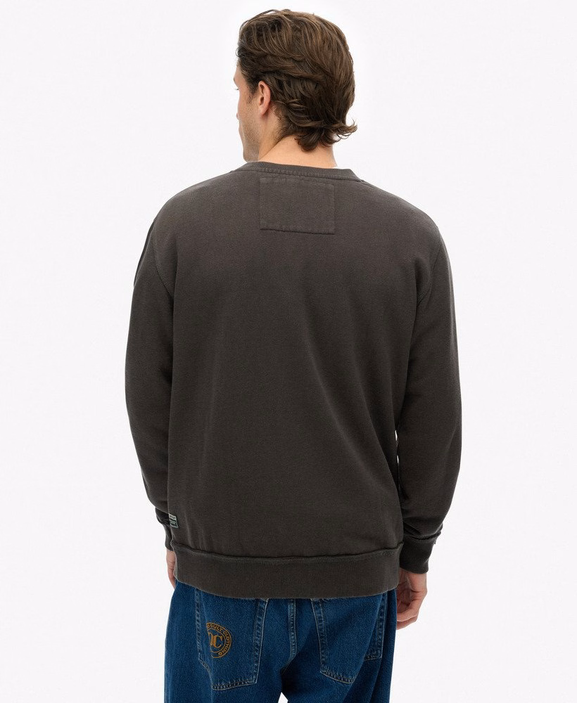 Bluza sportowa w stylu vintage z okrągłym dekoltem