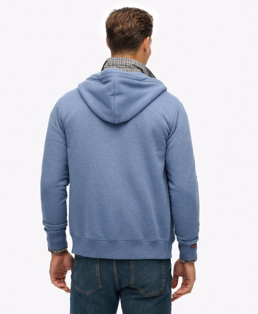 Bluza z kapturem Essential Logo Half Brushed zapinana na zamek