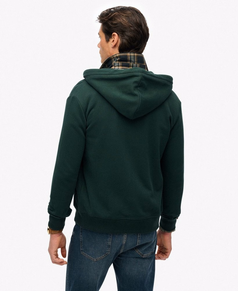 Bluza z kapturem Essential Logo Half Brushed zapinana na zamek