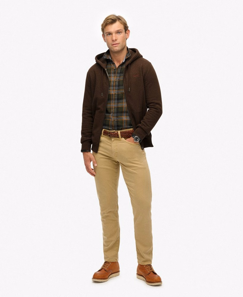 Bluza z kapturem Essential Logo Half Brushed zapinana na zamek
