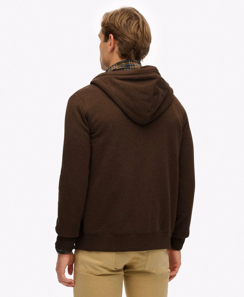 Bluza z kapturem Essential Logo Half Brushed zapinana na zamek