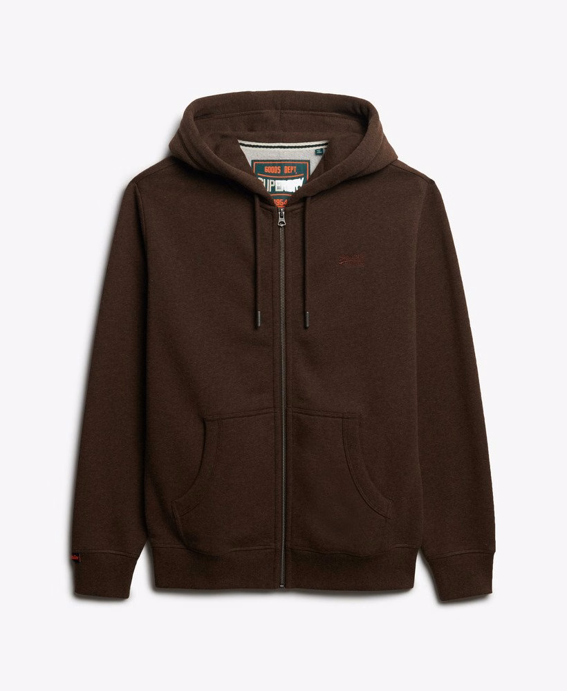 Bluza z kapturem Essential Logo Half Brushed zapinana na zamek