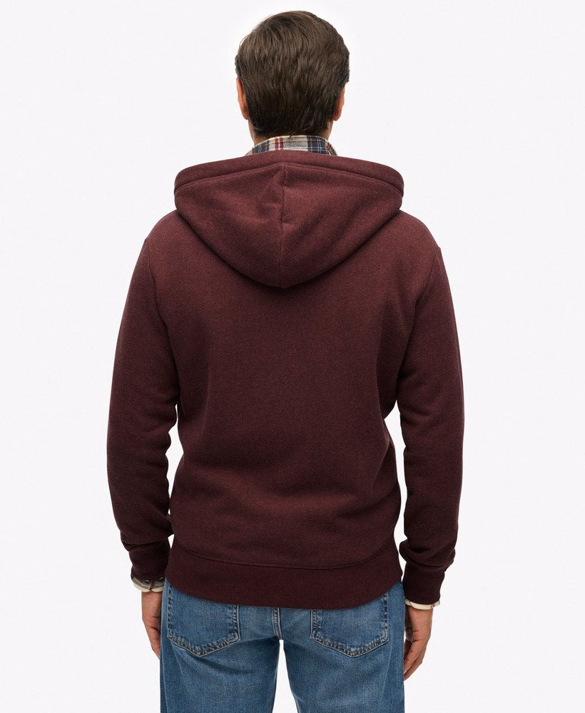 Bluza z kapturem Essential Logo Half Brushed zapinana na zamek