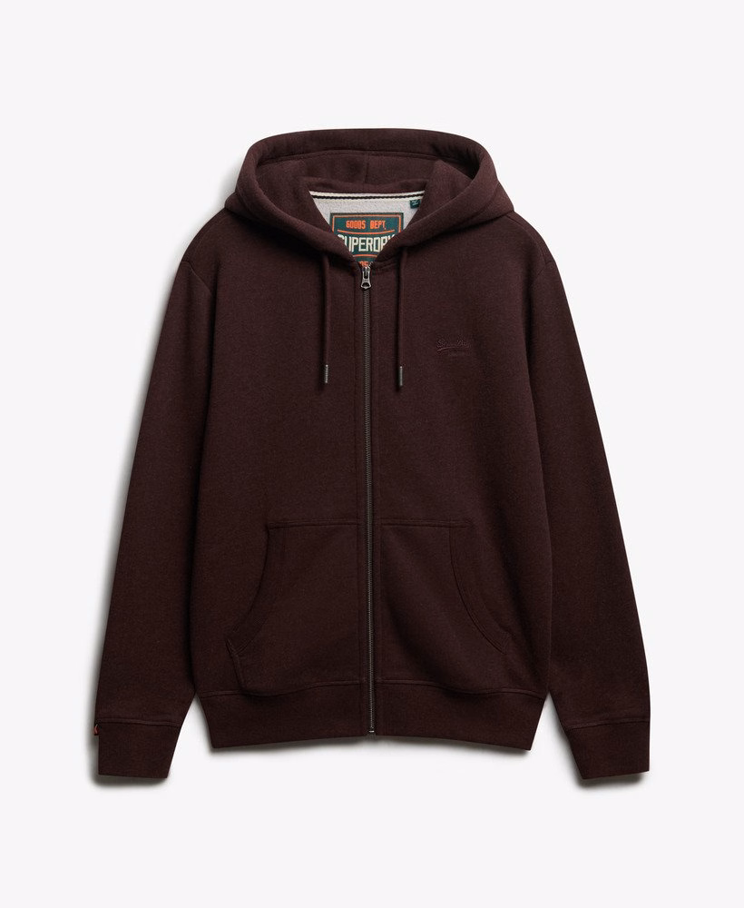 Bluza z kapturem Essential Logo Half Brushed zapinana na zamek