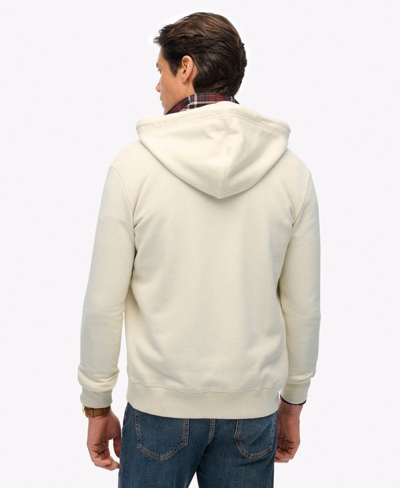 Bluza z kapturem Essential Logo Half Brushed zapinana na zamek