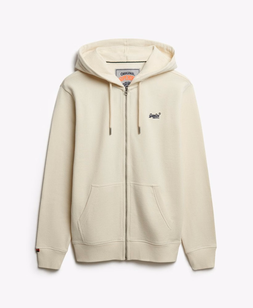 Bluza z kapturem Essential Logo Half Brushed zapinana na zamek