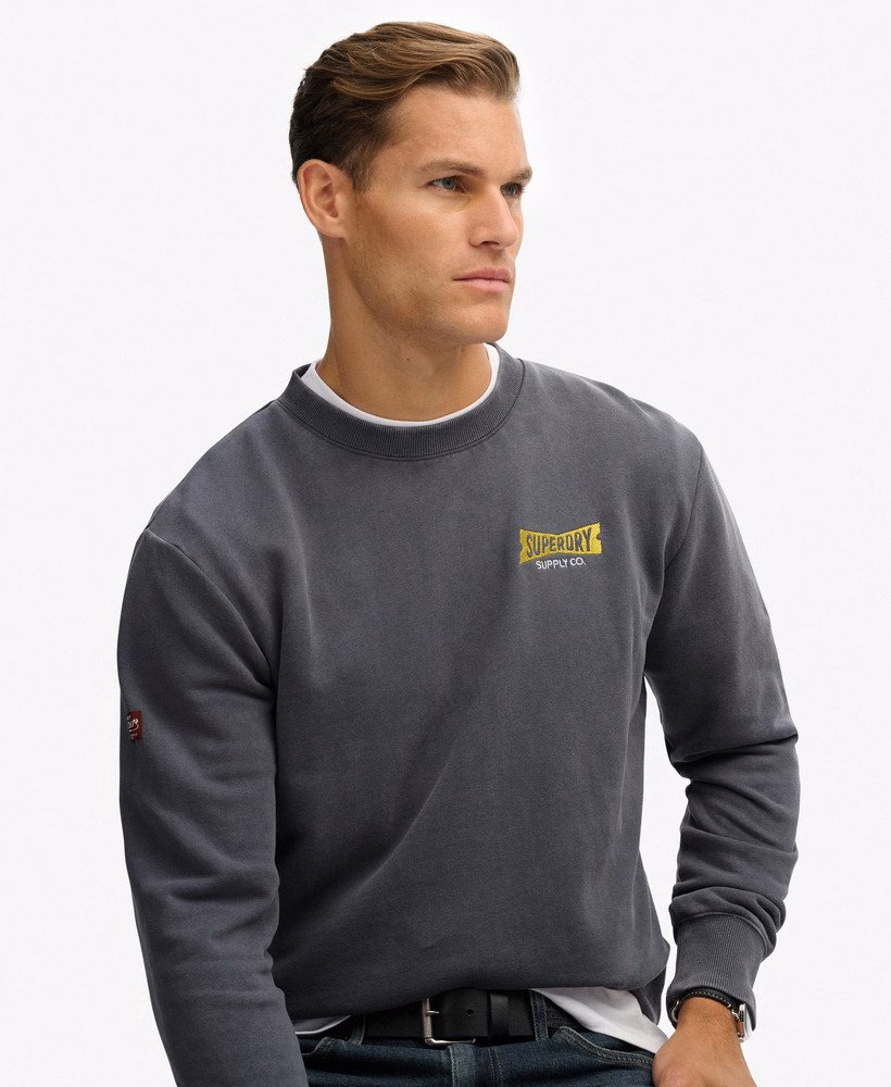 Bluza z luźnym okrągłym dekoltem Heritage Tab
