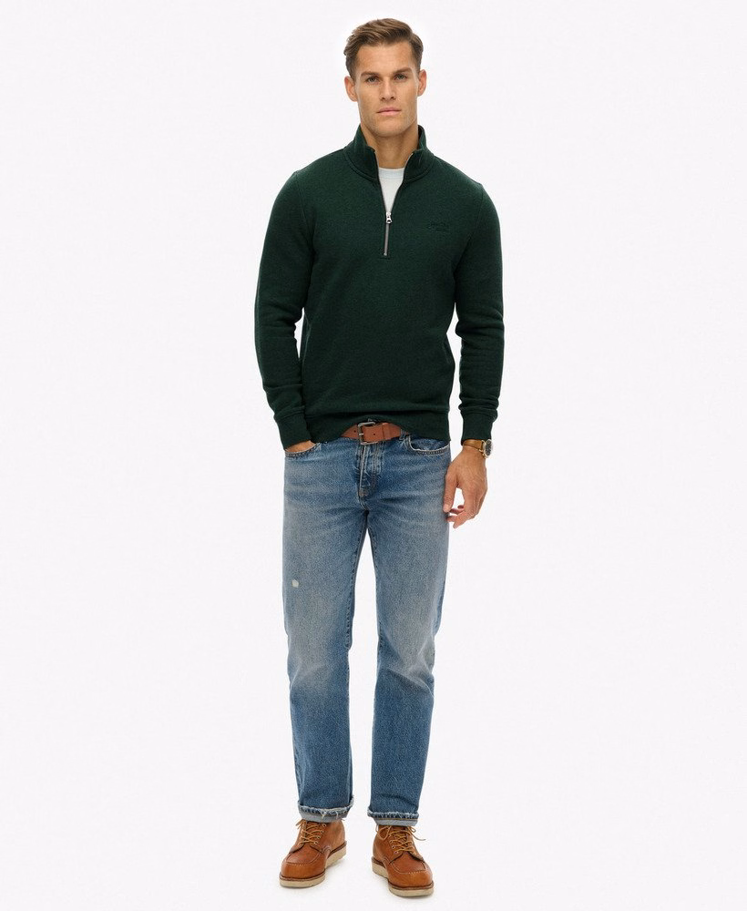 Bluza z haftowanym logo w stylu vintage, zapinana na suwak