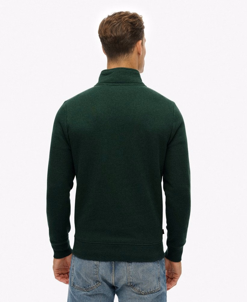 Bluza z haftowanym logo w stylu vintage, zapinana na suwak