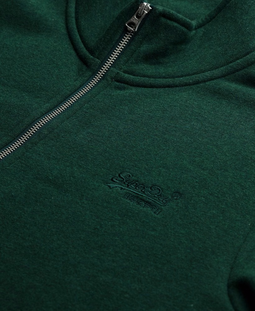 Bluza z haftowanym logo w stylu vintage, zapinana na suwak