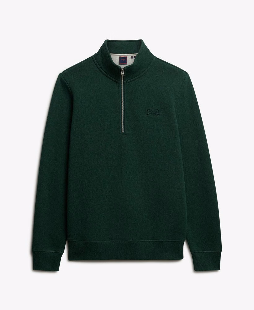 Bluza z haftowanym logo w stylu vintage, zapinana na suwak