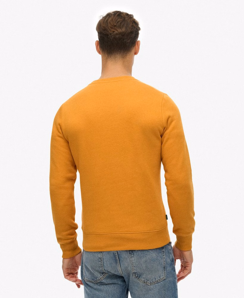 Bluza z okrągłym dekoltem i haftowanym logo w stylu vintage