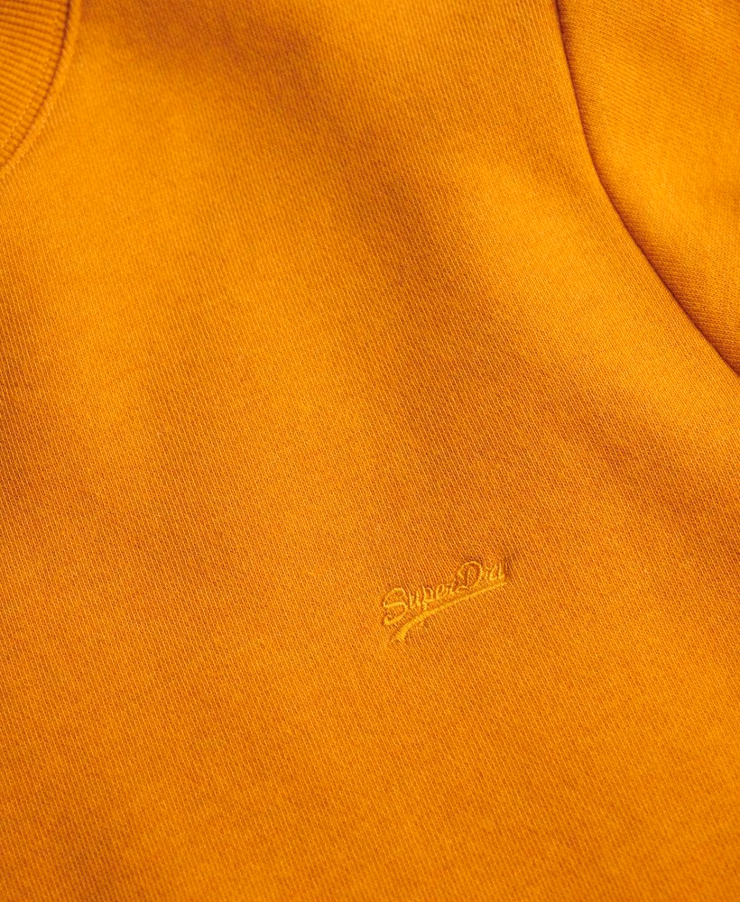 Bluza z okrągłym dekoltem i haftowanym logo w stylu vintage