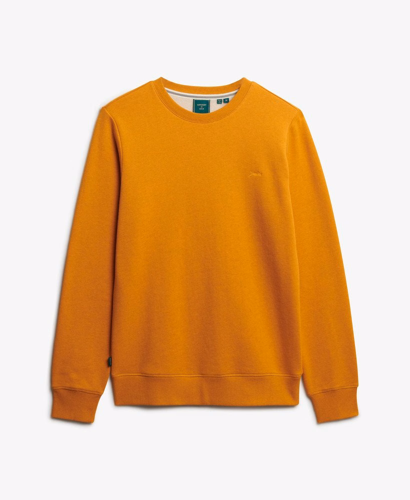 Bluza z okrągłym dekoltem i haftowanym logo w stylu vintage