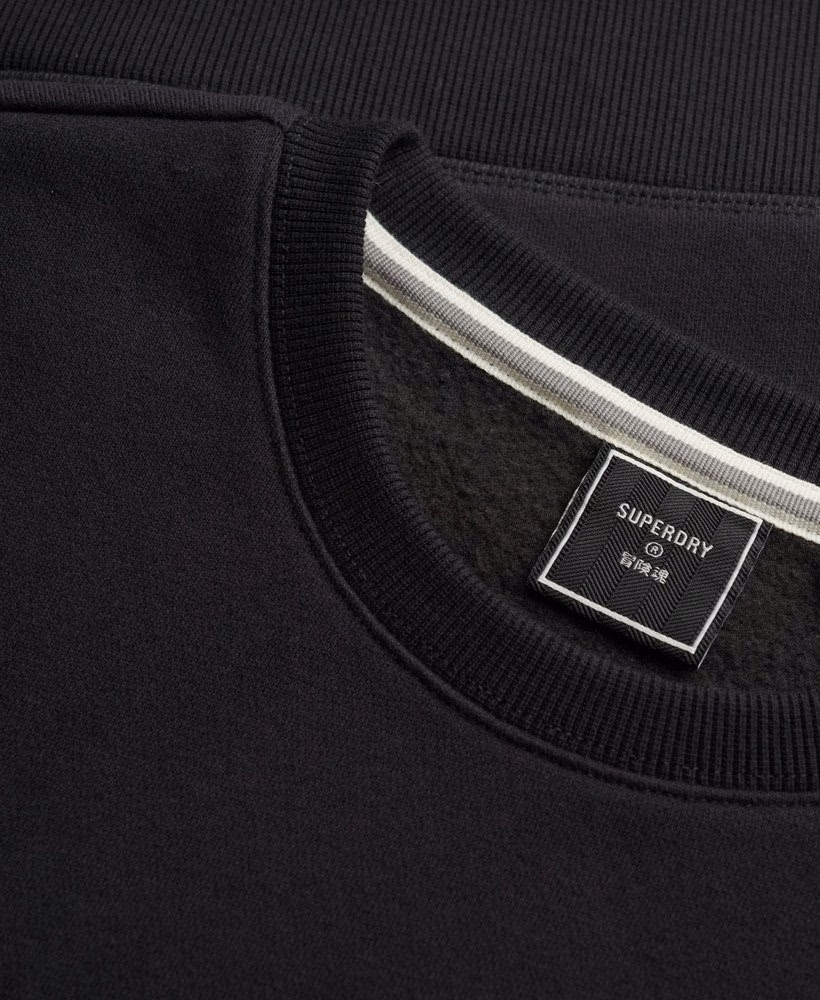 Bluza z okrągłym dekoltem i haftowanym logo w stylu vintage
