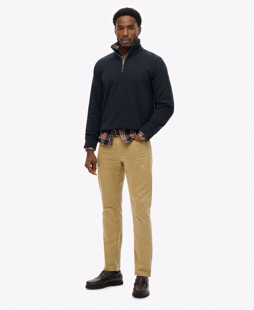 Bluza Essential Logo z zamkiem błyskawicznym do połowy