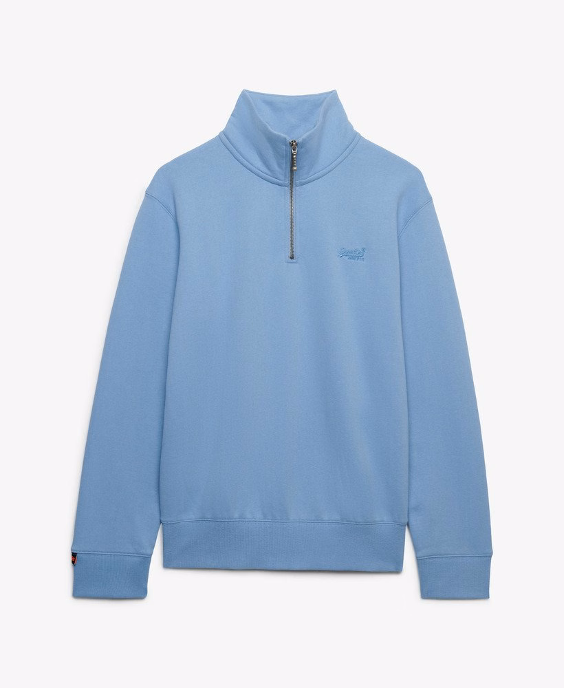 Bluza Essential Logo z zamkiem błyskawicznym do połowy
