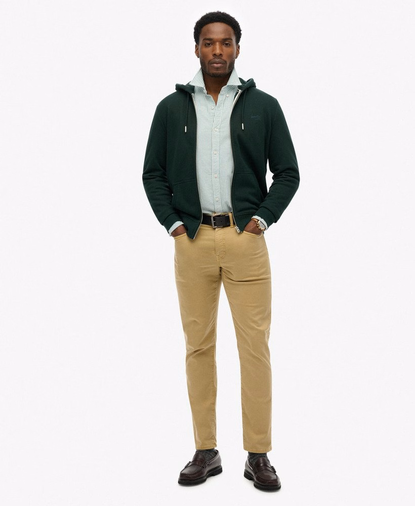 Bluza z kapturem Essential Logo Half Brushed zapinana na zamek