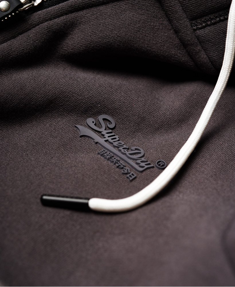 bluza z kapturem orange label elite zip w kolorze łupkowym