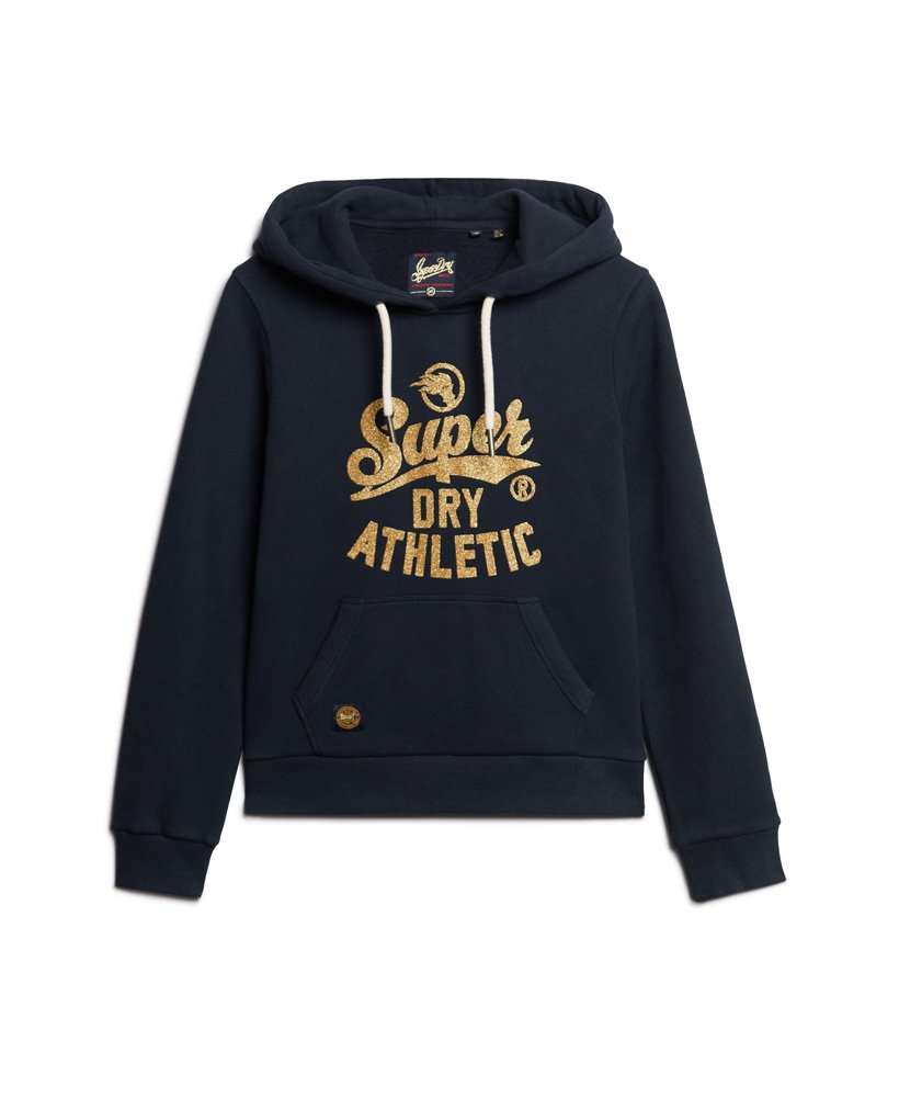 bluza z kapturem scripted college graphic w kolorze eclipse navy