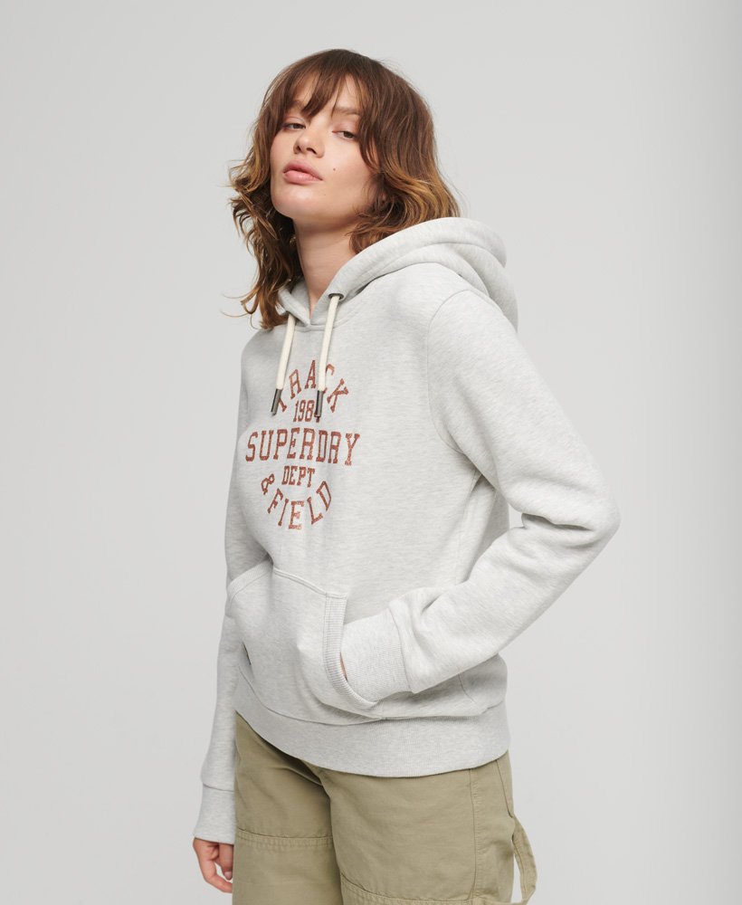 bluza z kapturem scripted college graphic w kolorze glacier grey marl