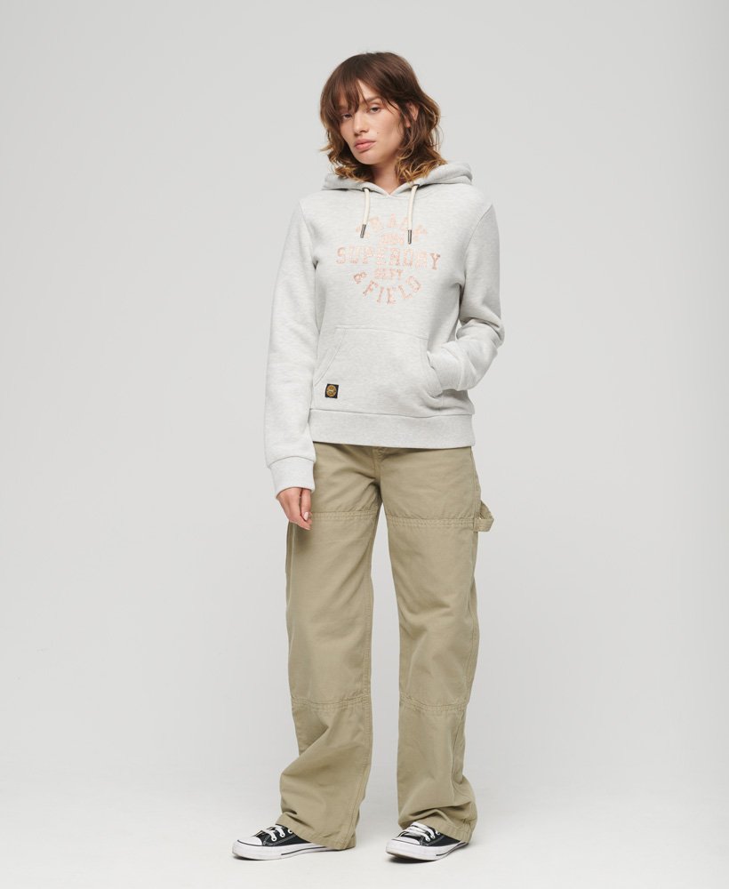 bluza z kapturem scripted college graphic w kolorze glacier grey marl