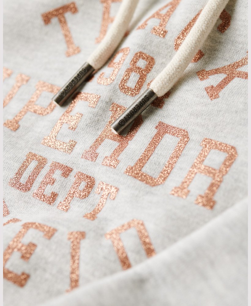 bluza z kapturem scripted college graphic w kolorze glacier grey marl