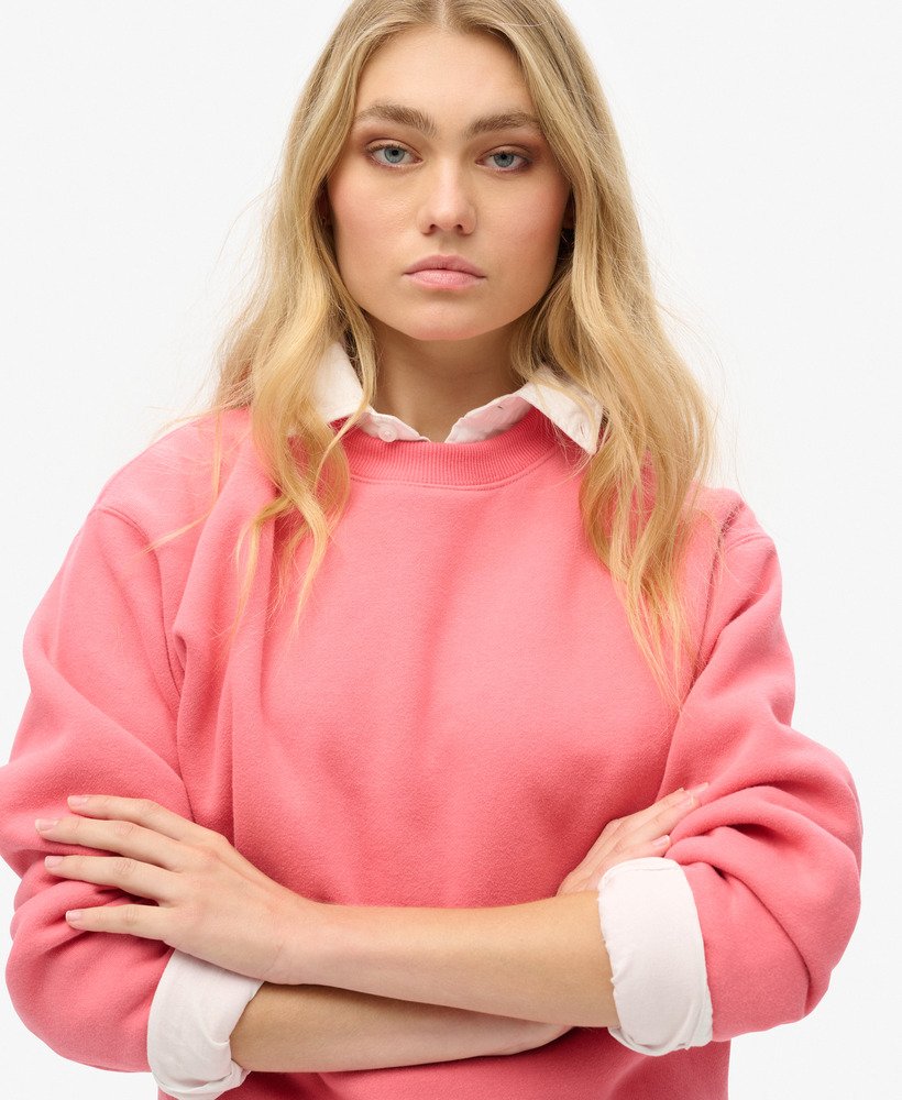 bluza essential logo loosed fit w kolorze camping pink