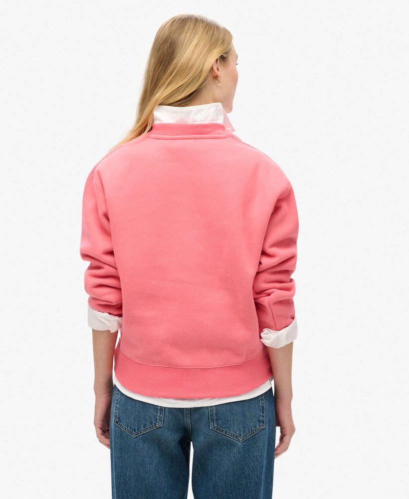 bluza essential logo loosed fit w kolorze camping pink