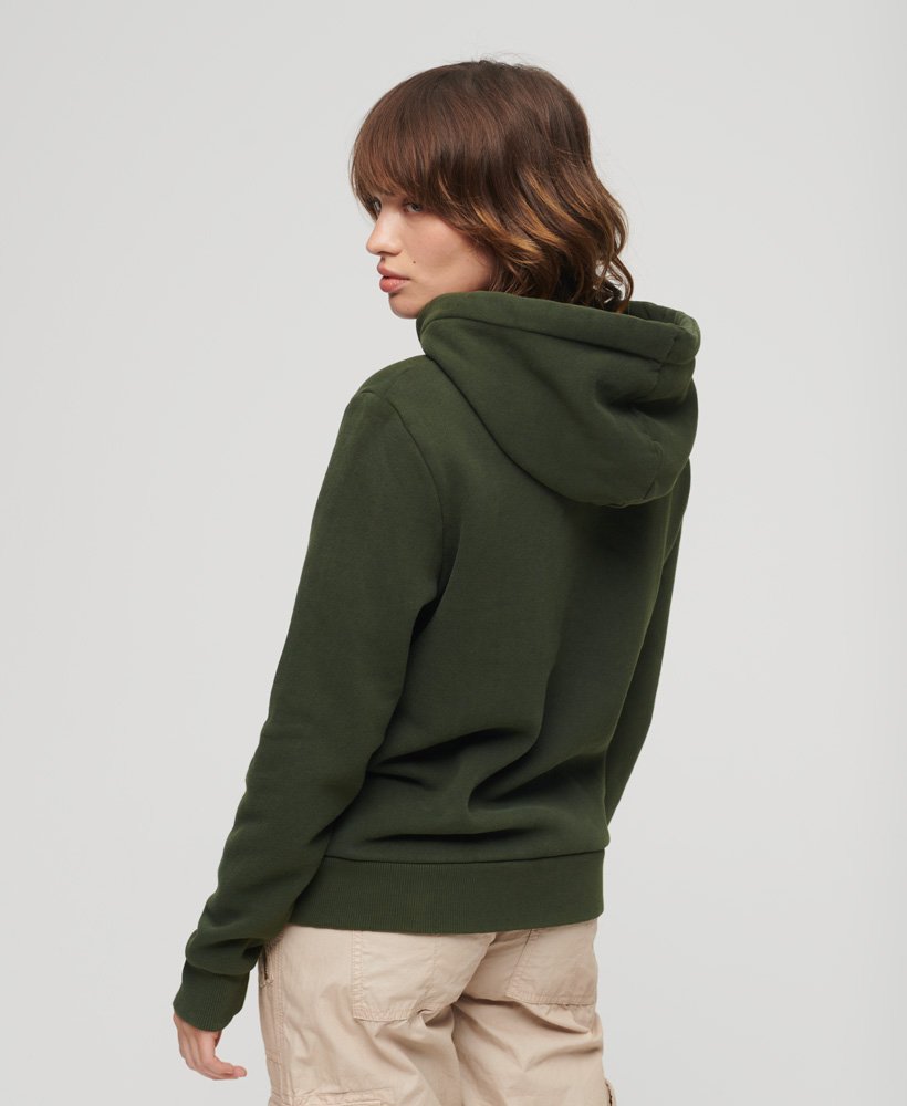 bluza z kapturem archive script graphic w kolorze oliwkowo-zielonym surplus goods