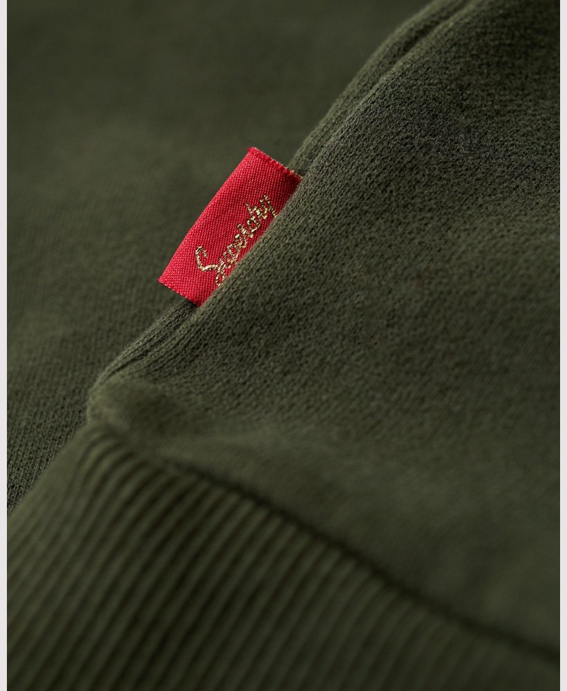bluza z kapturem archive script graphic w kolorze oliwkowo-zielonym surplus goods