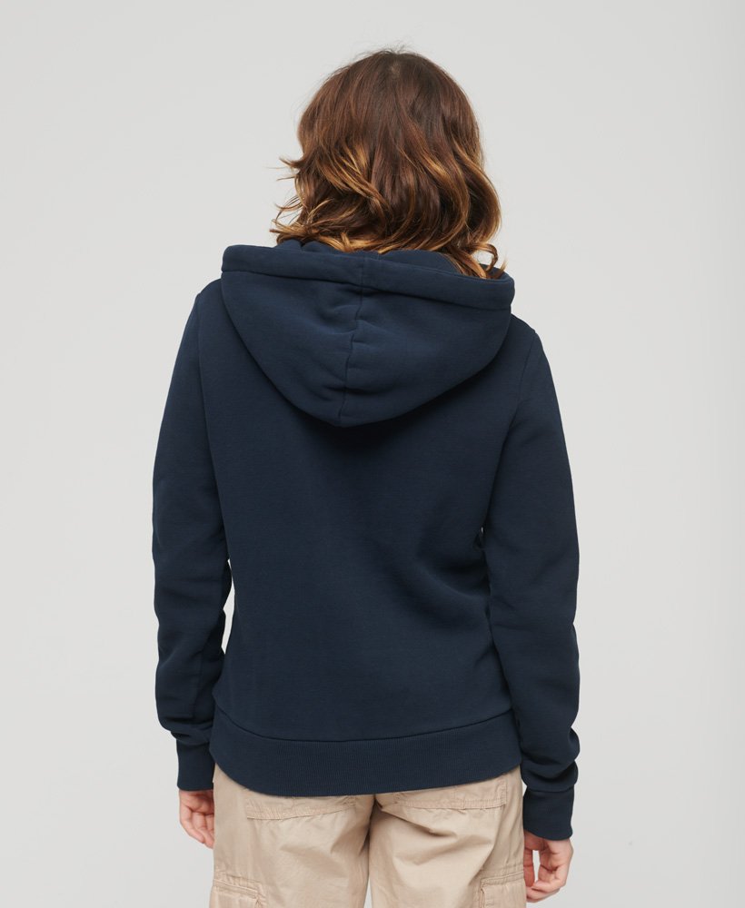bluza z kapturem archive script graphic w kolorze eclipse navy