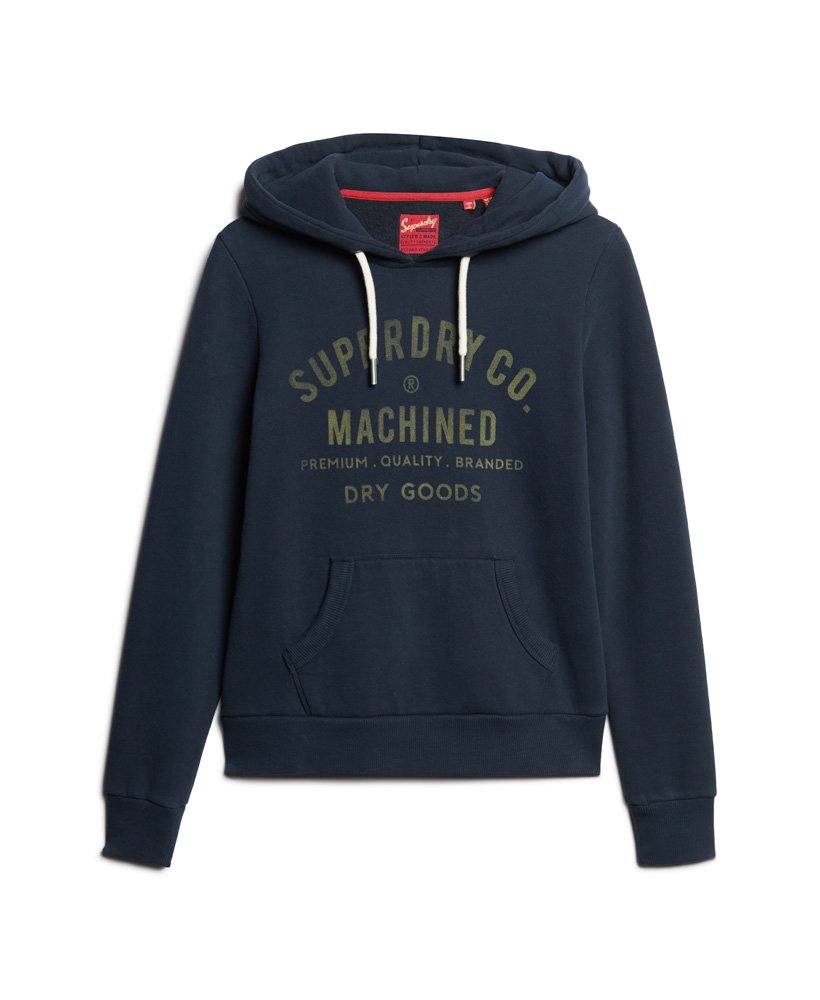 bluza z kapturem archive script graphic w kolorze eclipse navy