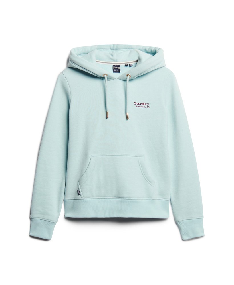 bluza z kapturem essential logo w kolorze zimowego błękitu