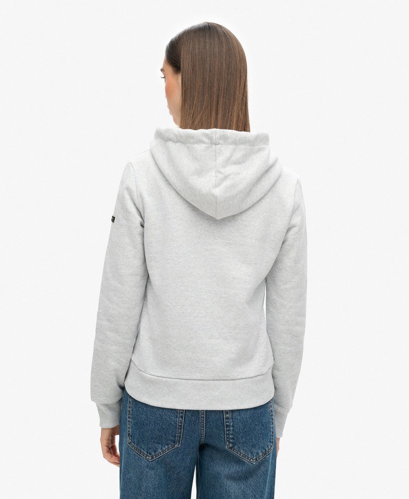 bluza z kapturem tonal vintage z graficznym logo w kolorze flake grey marl