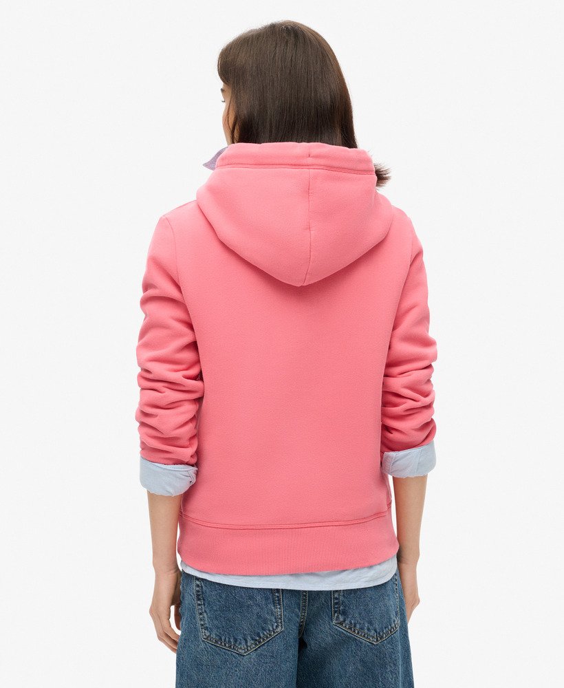 bluza z kapturem essential logo w kolorze camping pink
